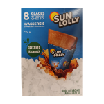 Sun Lolly Ice Lollies Cola flavor - for home freezing (8 Ice Lollies/Pack)