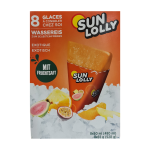 Sun Lolly Ice Lollies Exotic flavor - for home freezing (8 Ice Lollies/Pack)
